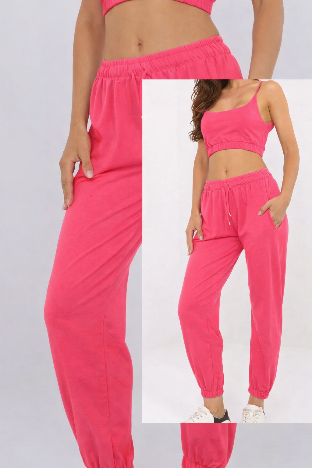 Komplet sportowy spodnie plus top