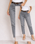 Spodnie Jeans Mom Fit Spodnie z paskiem